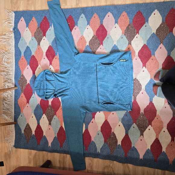 Melanzana Micro Grid Hoodie Marine Men's M - Picture 3 of 8